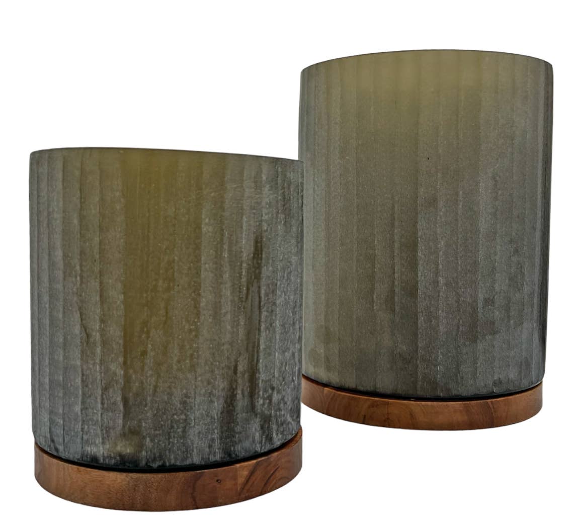 2626 Designs - Wholesale Vase - Decorative Handmade Glass Cylinder Vase in Gray5