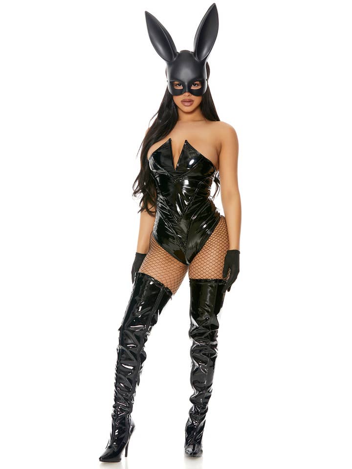 Black Breathtaking Sexy Bunny Costume for wholesale on Faire