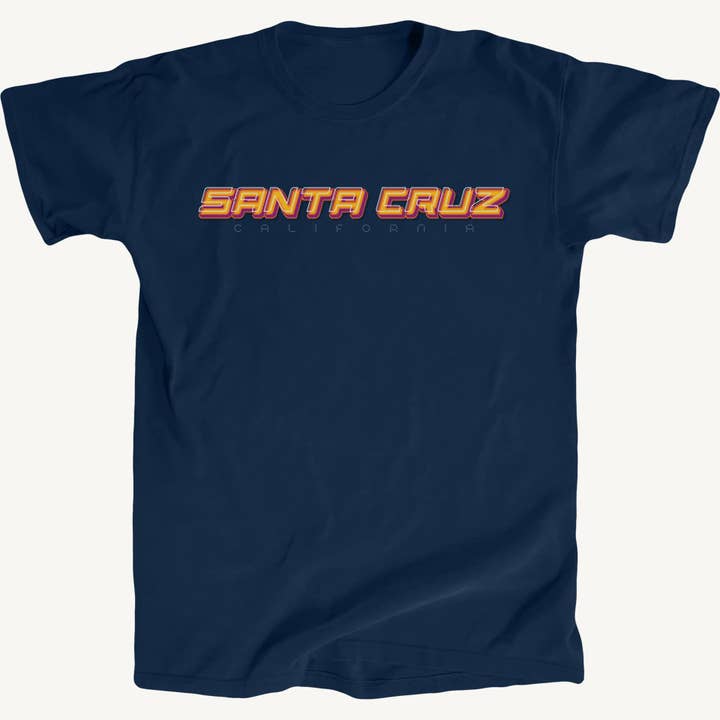 T-shirt Premium Santa Cruz Skate Font por atacado de Salt Water Colours