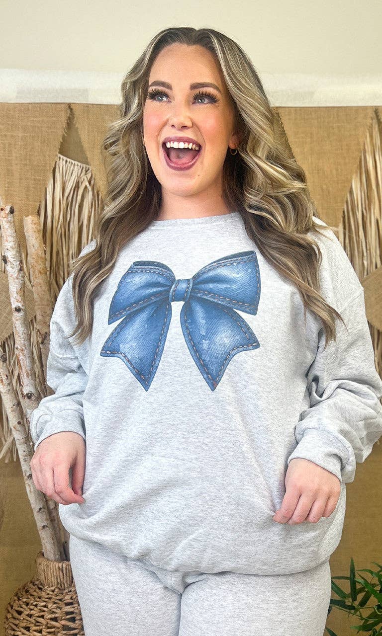 Sugar Stitch - Wholesale Graphic Sweatshirt - Women's - Big On Bows Graphic Sweatshirt6