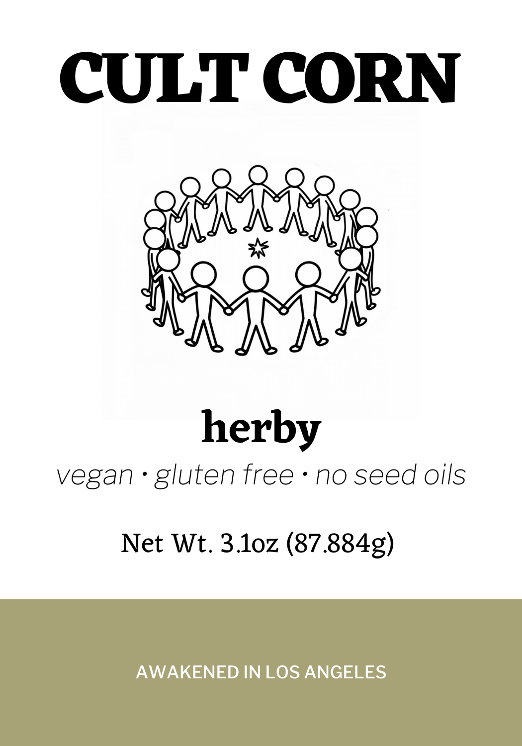 CULT CORN - Wholesale Popcorn - Mixed Case of Popcorn with Savory, Spicy, Plain and Herby6