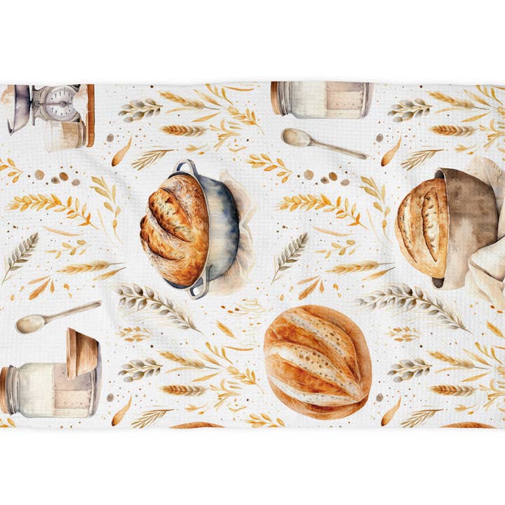 Canary Road - Wholesale Tea Towel - Sourdough Bread Baking Baker Homestead Kitchen Towel Waffle1