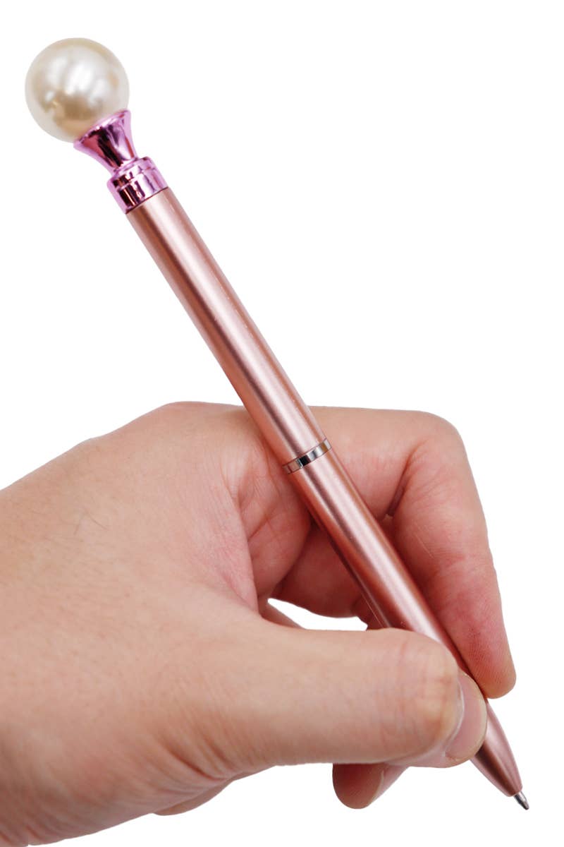 Cap Zone – wholesale Pen – Pearl Topper Metallic Gloss Ballpoint Pen - 48 pcs3