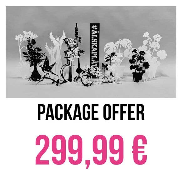 Offerta pacchetto - Älskaplåt per la vendita all'ingrosso da parte di #ÄLSKAPLÅT