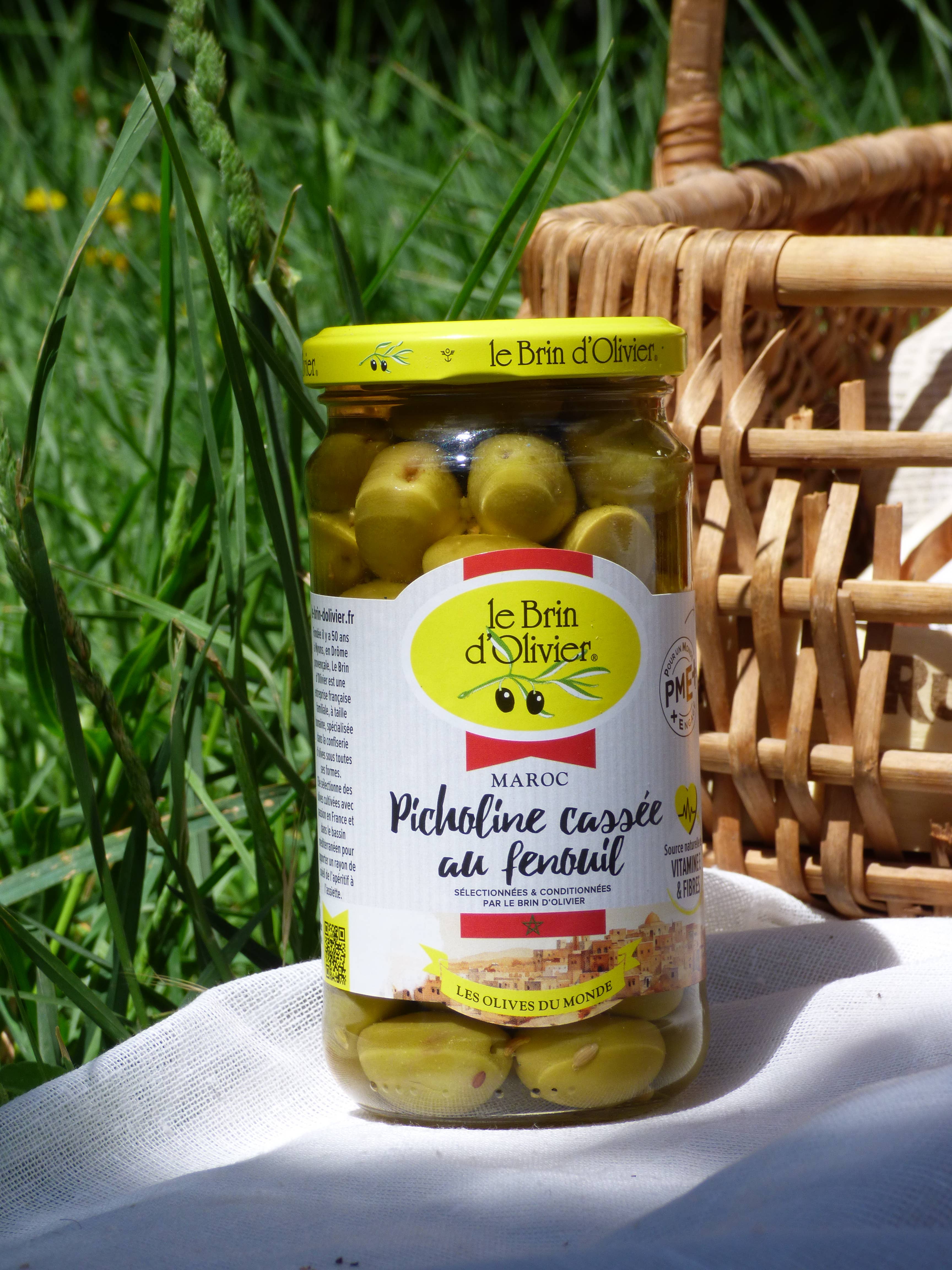 Le Brin d'Olivier – Engroshandel Oliven – Grønne Picholine oliven delt med fennikel fra Marokko1
