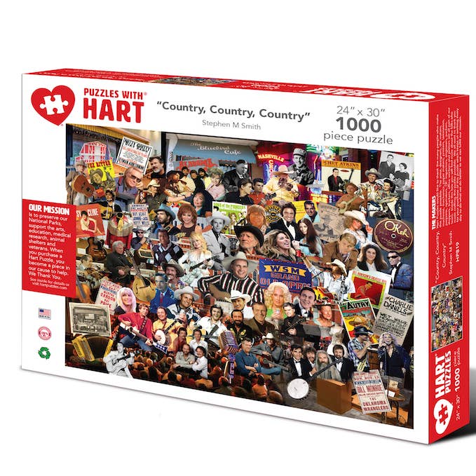 Hart Puzzles - Wholesale Puzzle - Adult - Country, Country, Country by Steve Smith