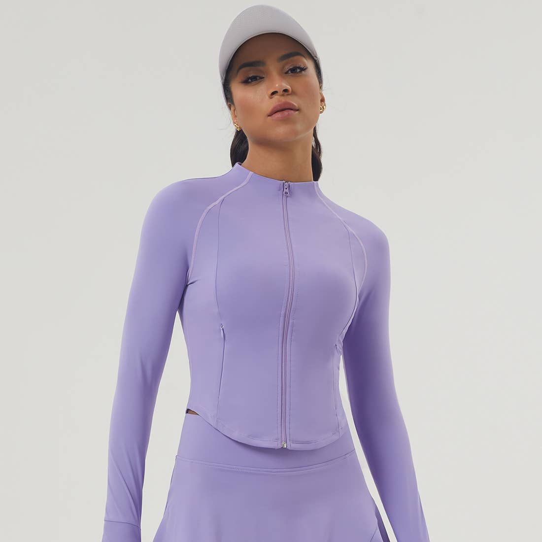 Sodalemon - Vente Veste de sport – femme - Veste de yoga fitness zippée avec trou pour le pouce pour femmes2