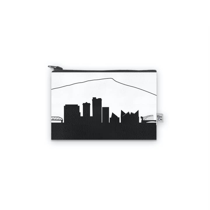 Chattanooga Tennessee Skyline Vegan Leather Mini Wallet for wholesale by Anne Cate