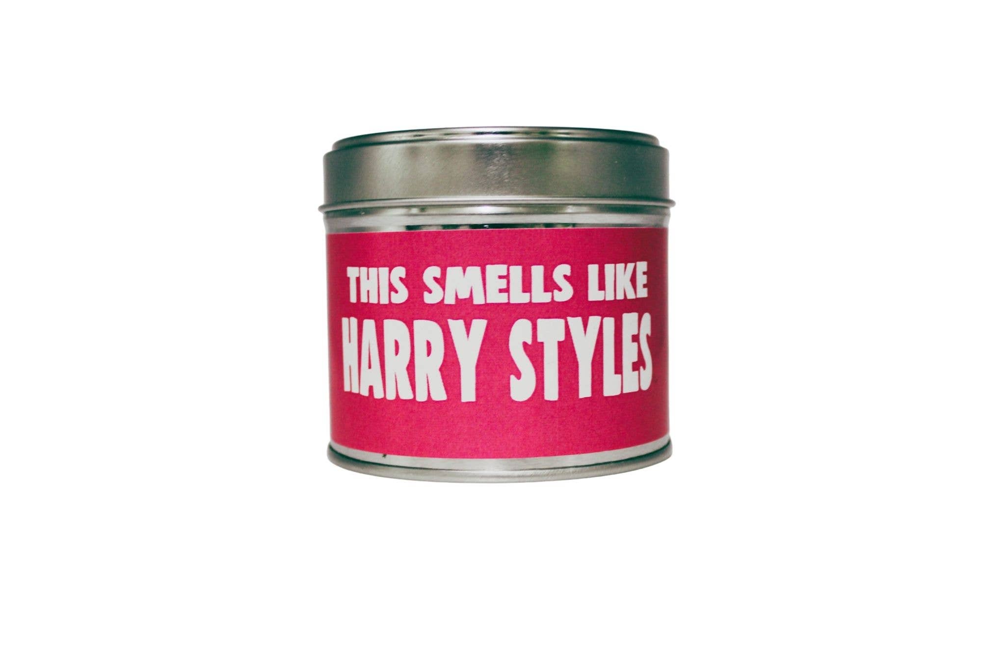 Cheeky Chops Cards & Wanky Candles - Wholesale Travel Candles - Harry Styles Candle Tin Candle smells of Harry Styles1