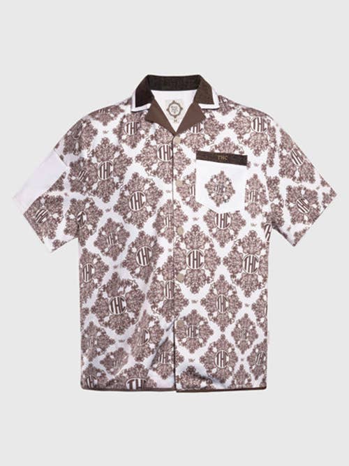 Baroque Pattern Oversized Shirt for wholesale by The Hideout Clothing