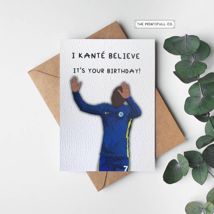 Ik geloof dat het je verjaardag is! Wenskaart voor wholesale door The Printifull Co.