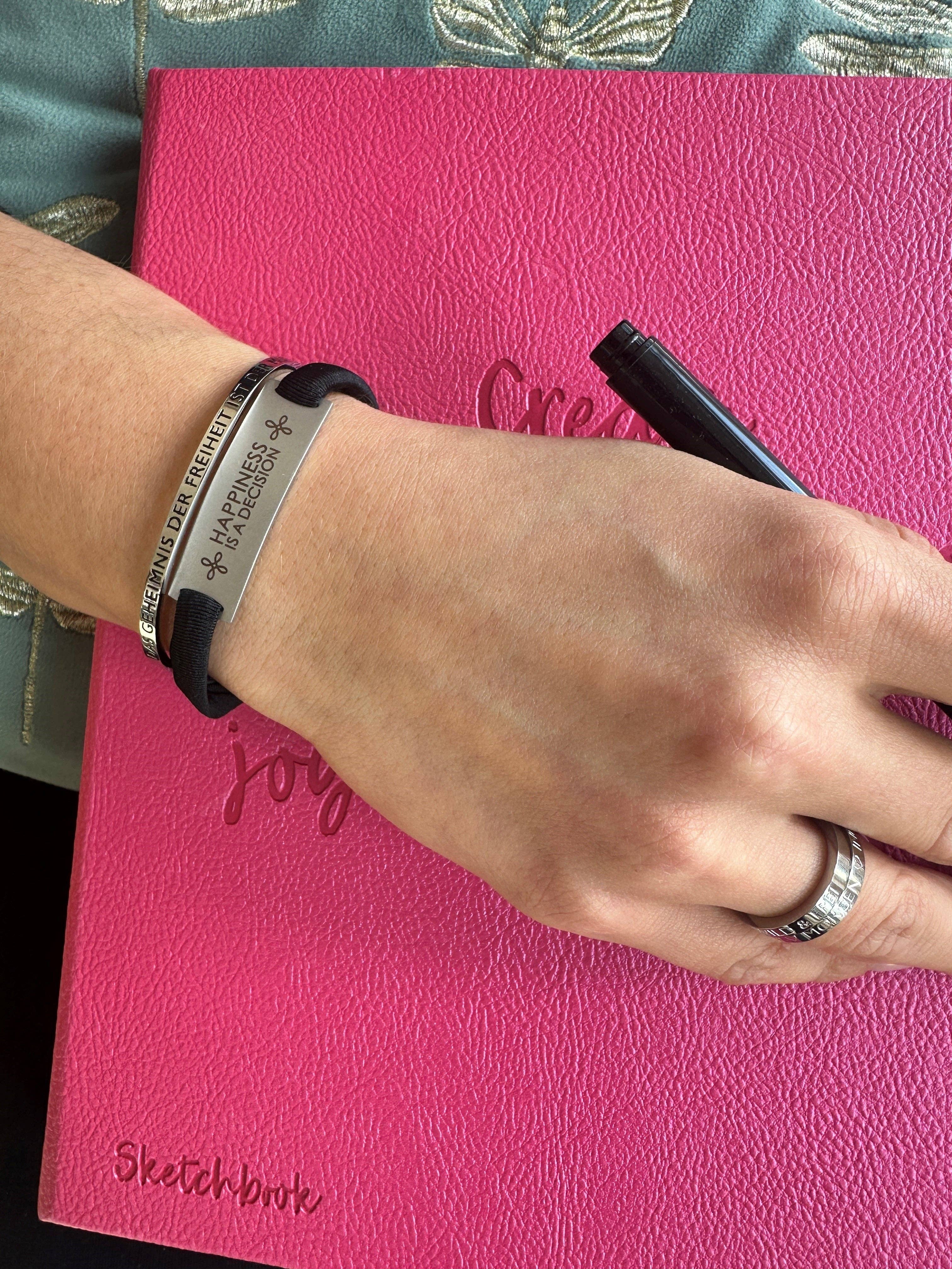 Mein Mantra - Wholesale Wristband - Feel Free Armband - HAPPINESS IS A DECISION5