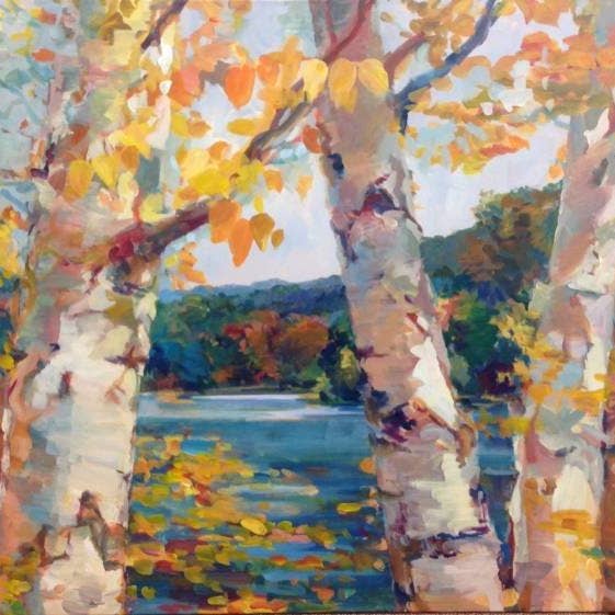 Cartes postales Lakeside Birch pour la vente par Givinity Press