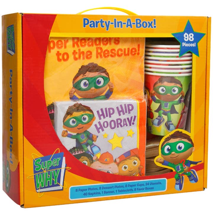 Super Why! Party in a Box! for wholesale by Mighty Mojo Toys