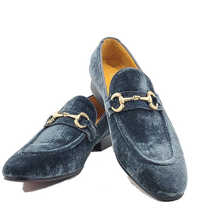 Loafer met fluwelen gesp voor wholesale door Carrucci Shoes
