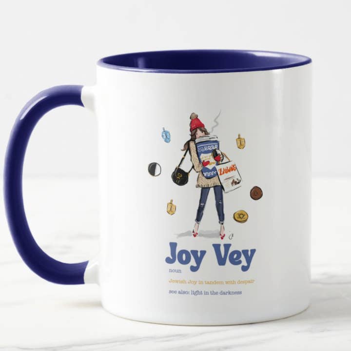 Jennifer Vallez - Wholesale Coffee Mug - Hanukkah Joy Vey Coffee Mug0