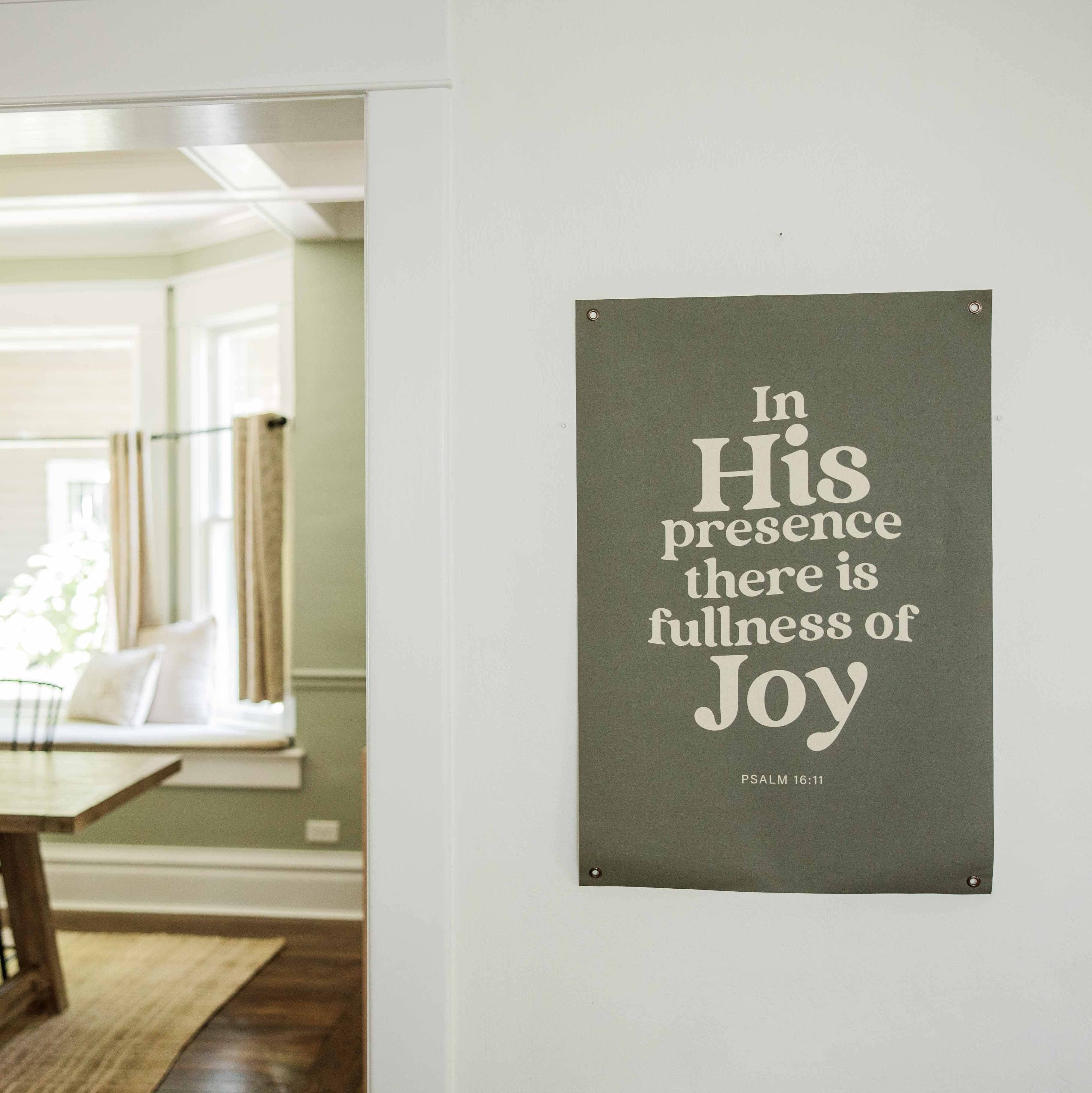 Joyfully Said - Wholesale Banner - In His Presence | Canvas Banner1