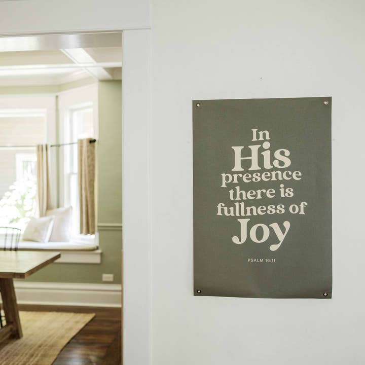 Joyfully Said - Wholesale Banner - In His Presence | Canvas Banner1