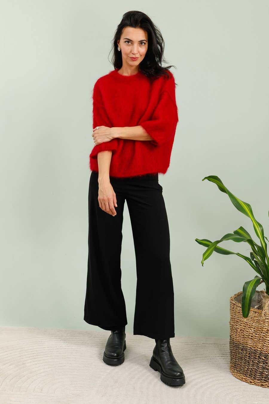 NAÏS PARIS - Vendita all'ingrosso Maglione tricot - Donna - Maglione a maniche corte e collo rotondo in 80% kid mohair29