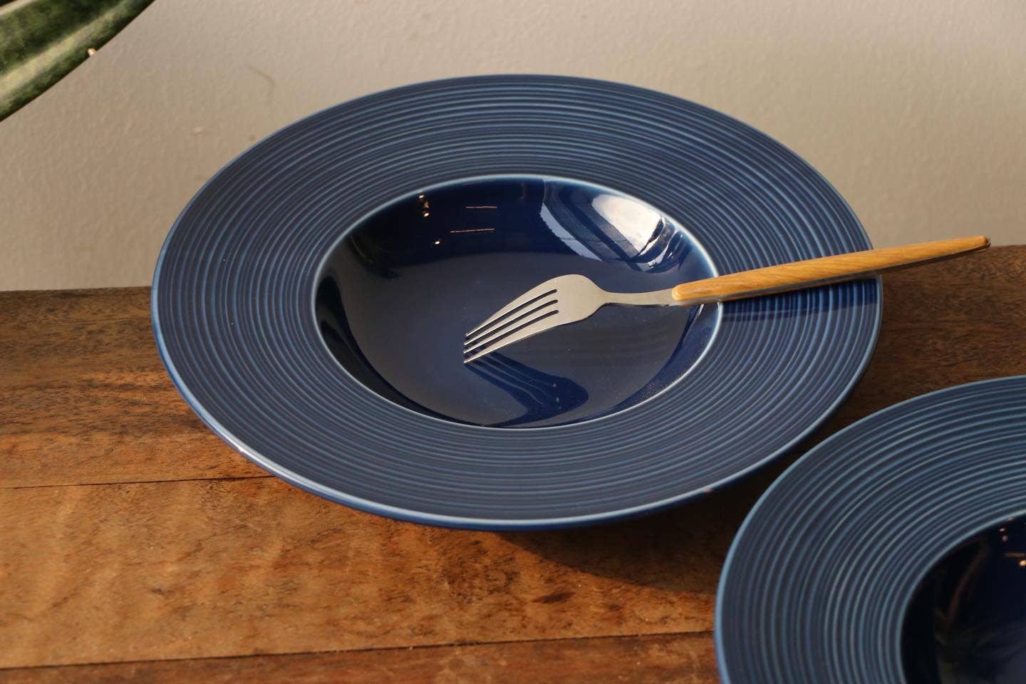 Beige & Co Thai Crafts - Wholesale Serving Plate - Trattoria Pasta Ceramic Plate 11" – Glossy Matte Finish1