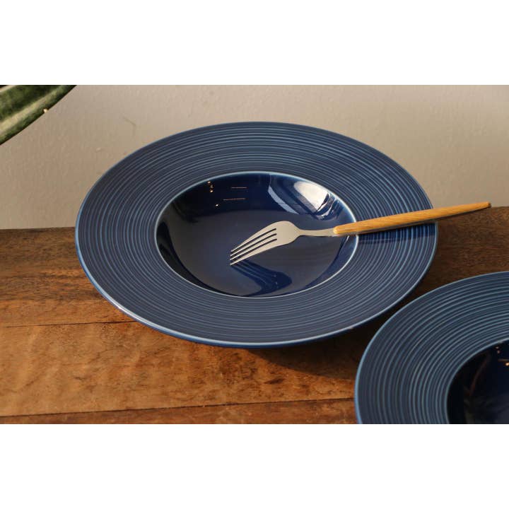 Beige & Co Thai Crafts - Wholesale Serving Plate - Trattoria Pasta Ceramic Plate 11" – Glossy Matte Finish1