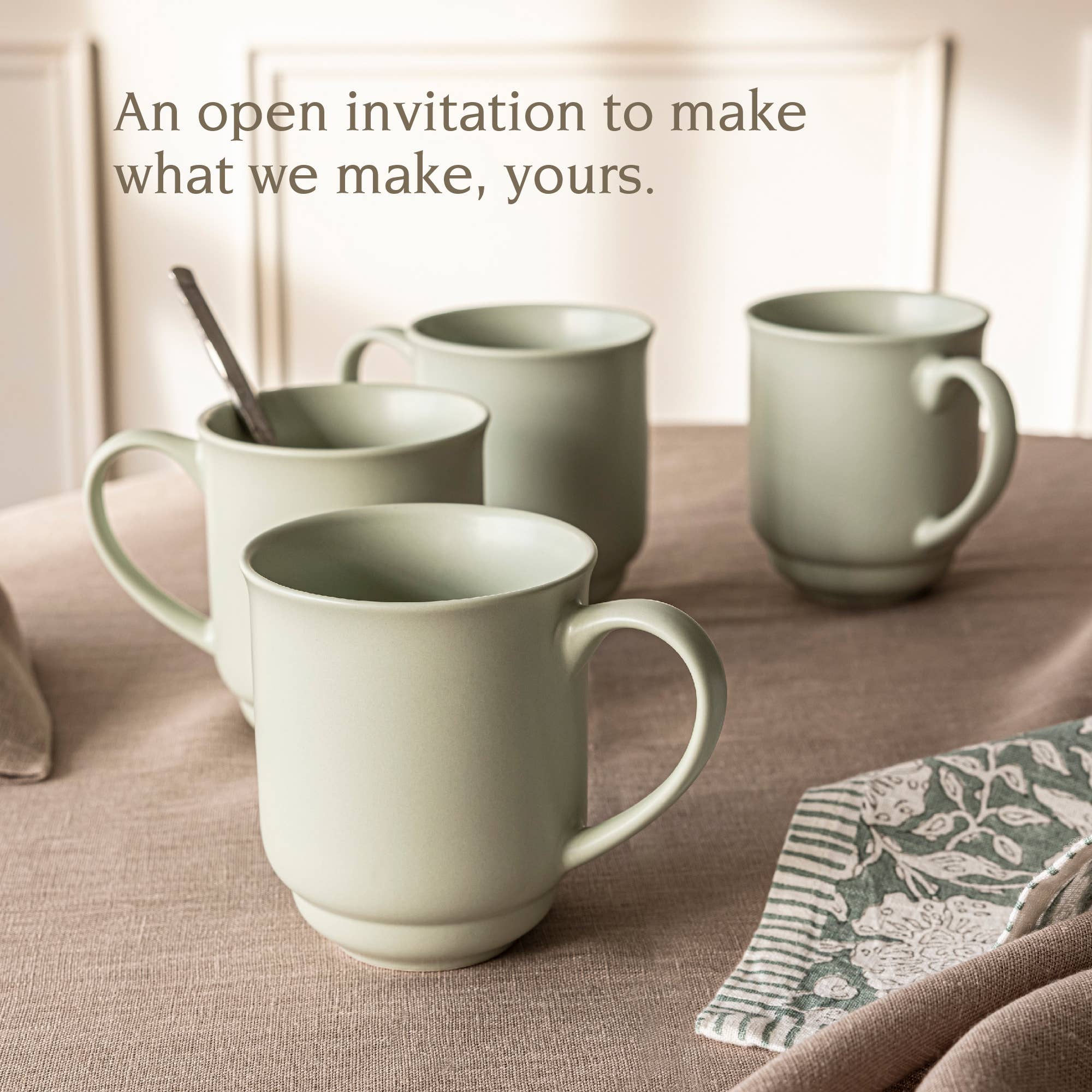 over&back - Wholesale Coffee Mug - Cozy Rimmed Stoneware Mugs – Set of 47