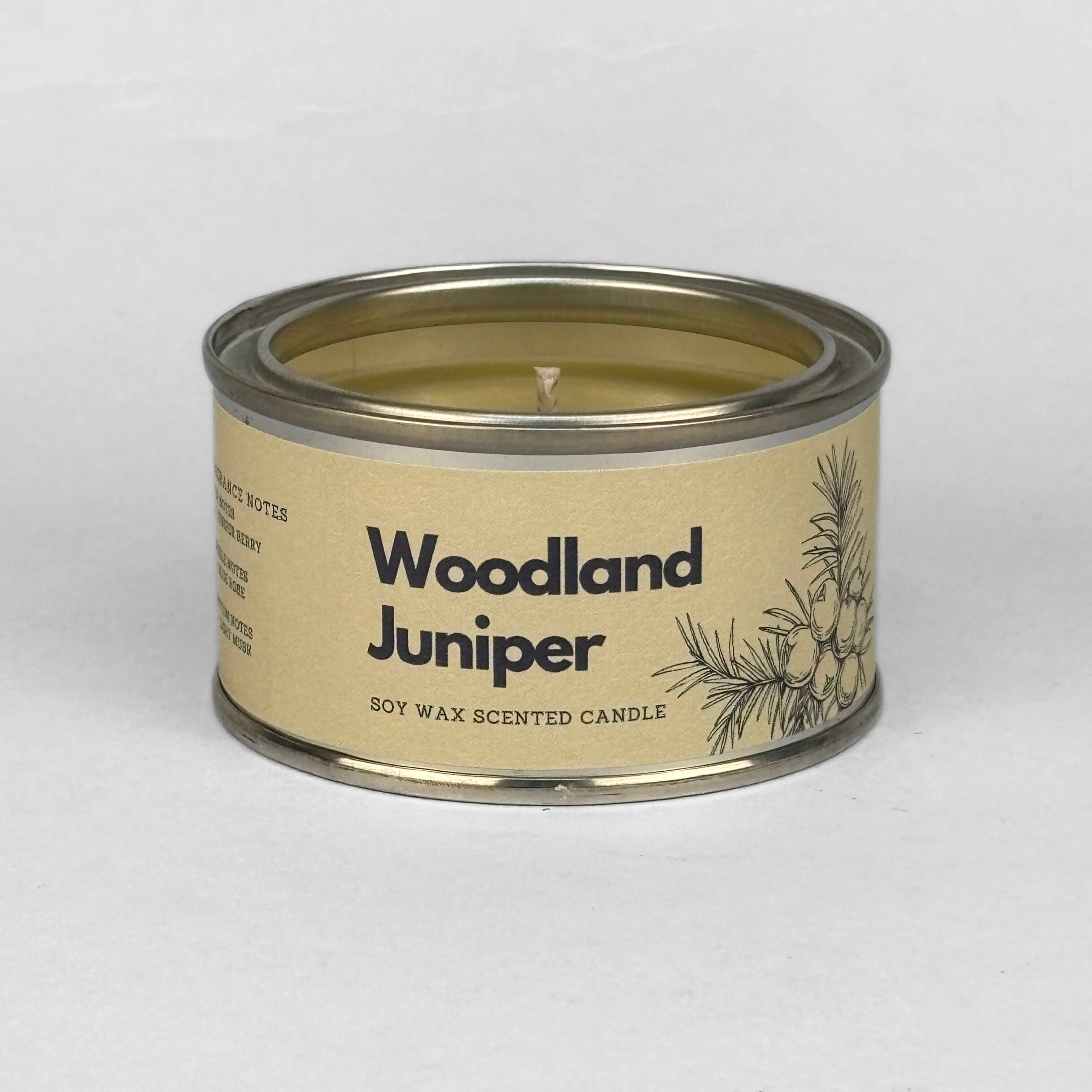 The Yorkshire Candle Company Limited - Wholesale Jar/Filled Candle - Woodland Juniper Paint Tin Candle | Scent Palette0