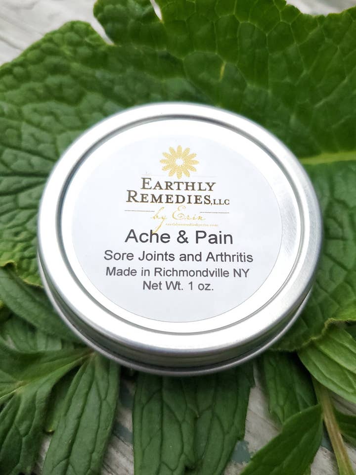 Ache & Pain Salve for wholesale by Earthly Remedies By Erin