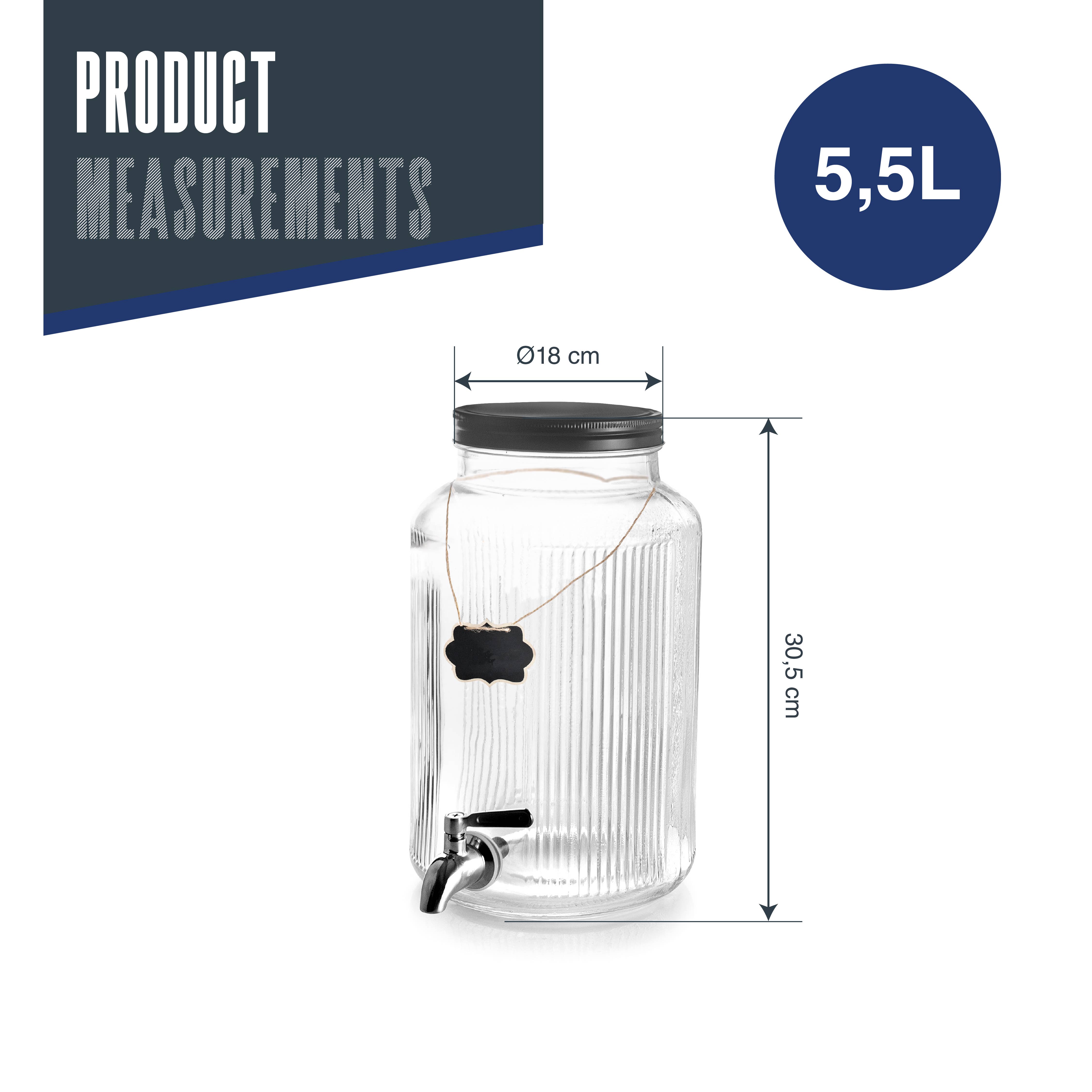 LACOR MENAJE PROFESIONAL S.L. - Wholesale Drink Dispenser - Stainless Steel 18/10 Dispenser Jar with Tap5