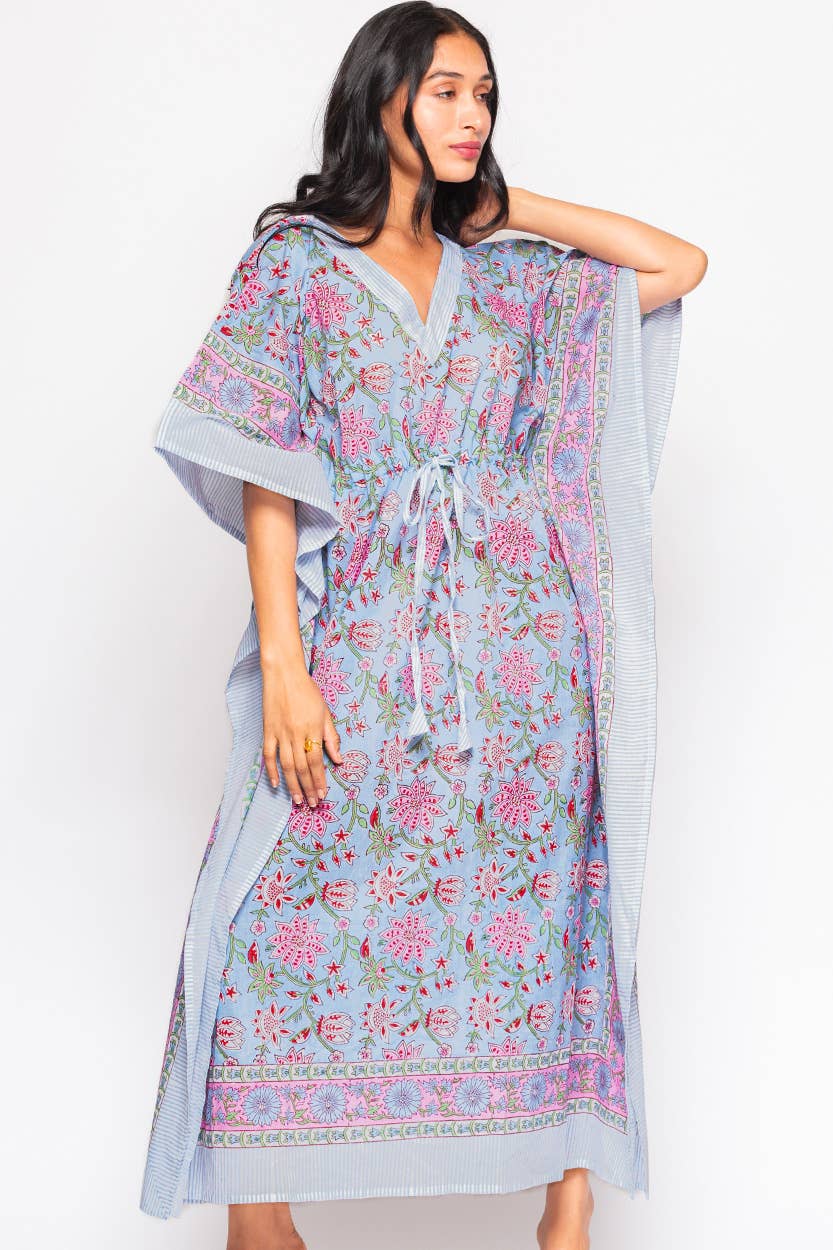 Sevya Handmade - Wholesale Kaftan - Women's - Anjali Block Print Caftans