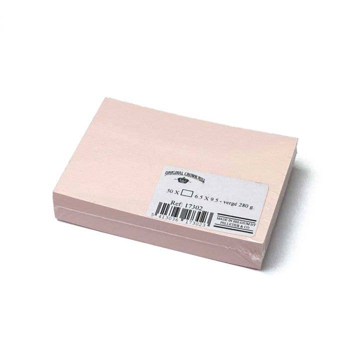 Royal Posthumus – wholesale Stationery/notecard set – Crown Mill | 50 cards | vergé | 9.5 x 6.5 cm | 5 colors5
