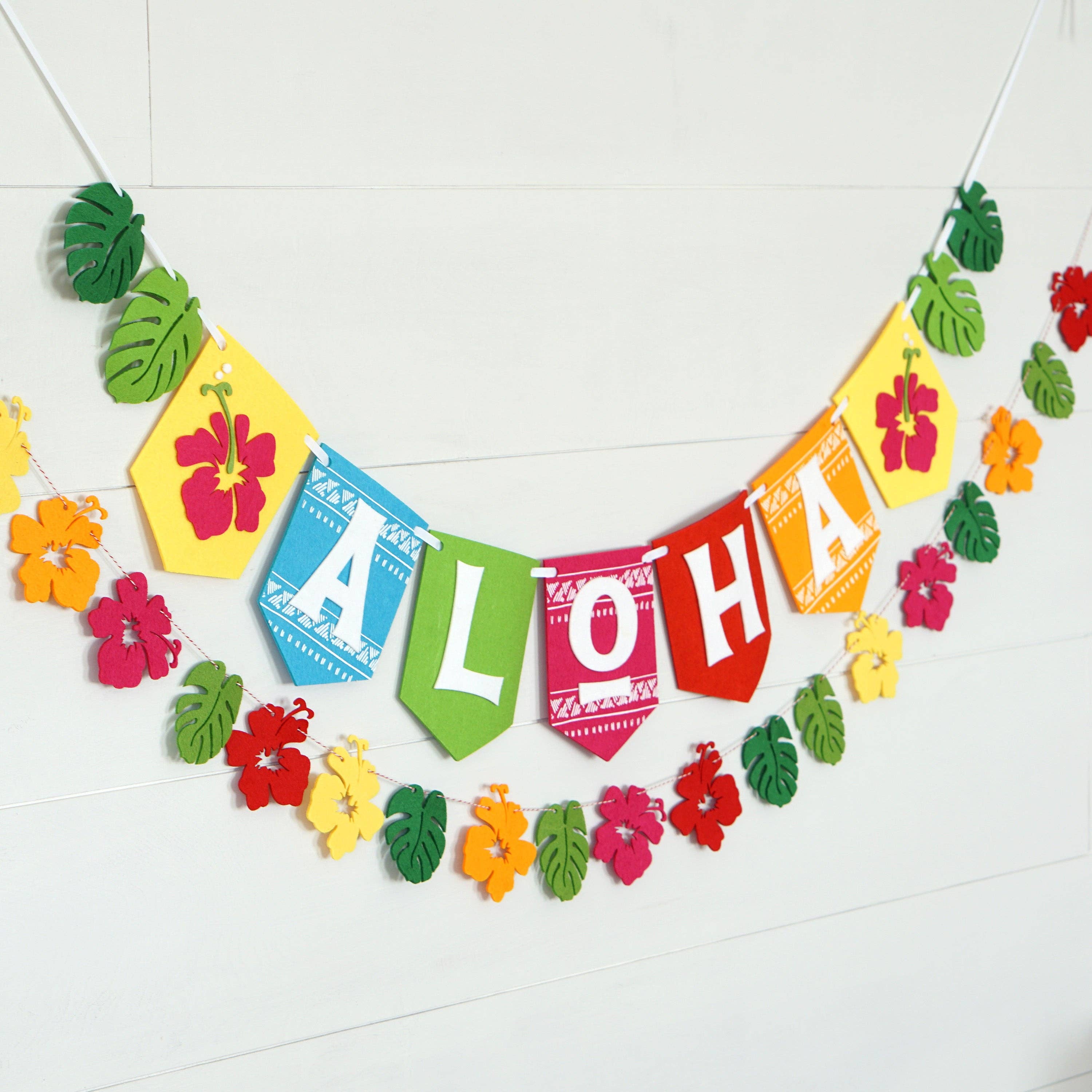 Decomod - Wholesale Feestbord/banner - Aloha Luau Vilt Feestbanner2