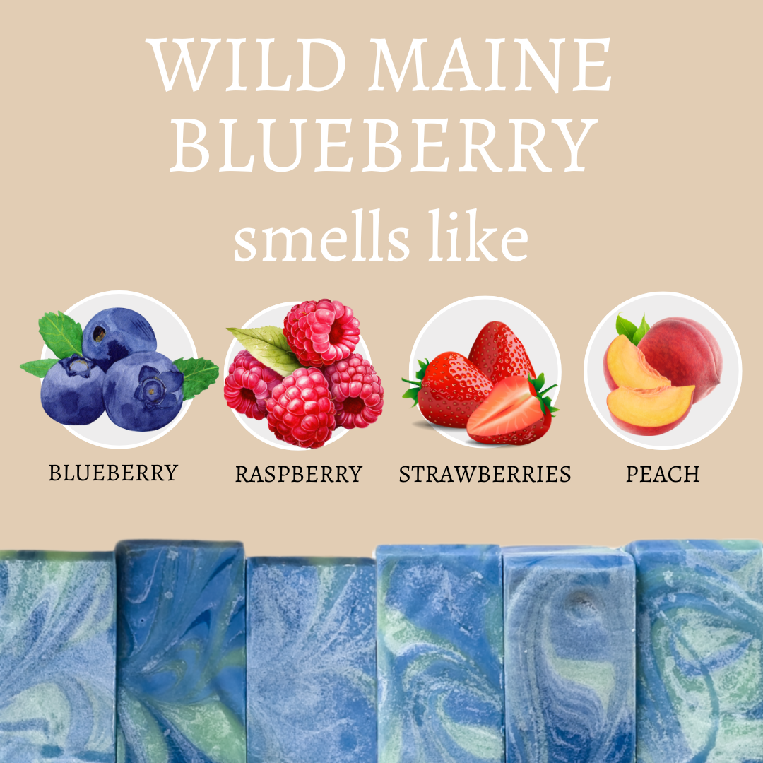 Center Street Soap Co - Wholesale Bar Soap - Wild Maine Blueberry Vegan Handmade Bar Soap - 4oz1