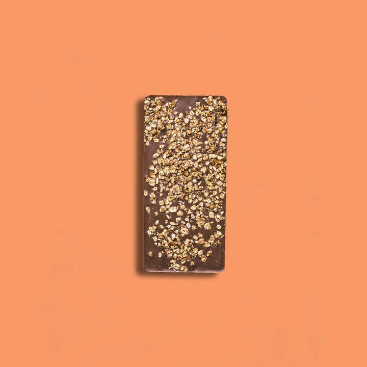 Crow & Moss Chocolate - Wholesale Chocolate Bar - Apple & Honey Oat Crumble and Oat Mylk Bar 38% - Case of 12