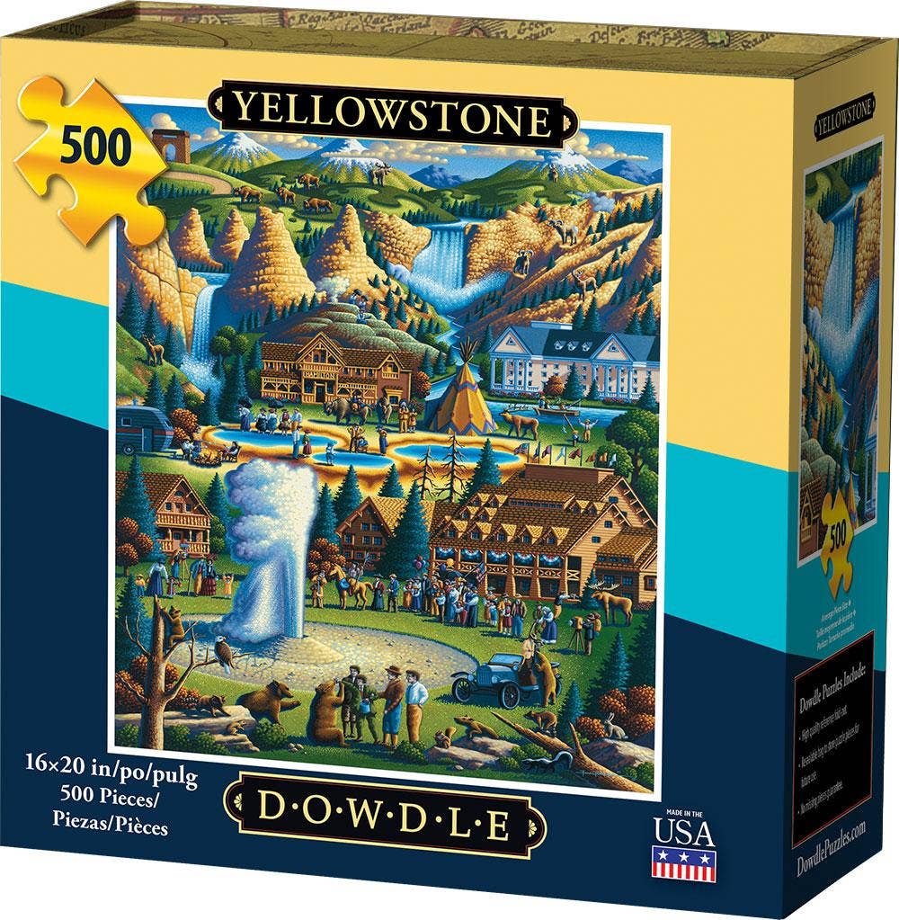 Boardwalk Puzzle Company - Wholesale Puzzle - Adult - Yellowstone National Park - 500 Piece0