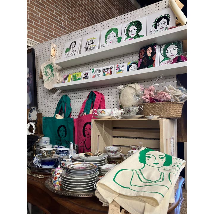 Colleen Harrington Studio - Wholesale Tea Towel - 100% Cotton Tea Towel - Jane Austen I Am All Astonishment1