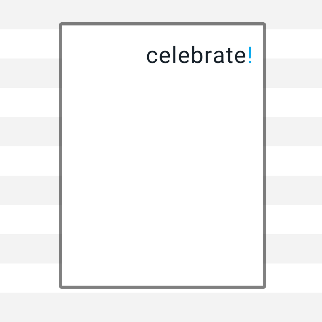 STUDIO LEMONADE - Wholesale Congratulations Card - celebrate! Greeting Card with Kraft Envelope7