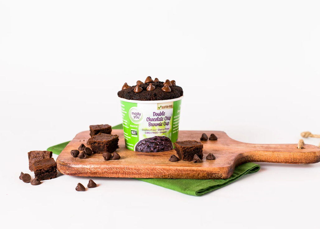 molly&you® - Wholesale Brownie Mix - Gluten-Free Double Chocolate Chip Brownie Cup1