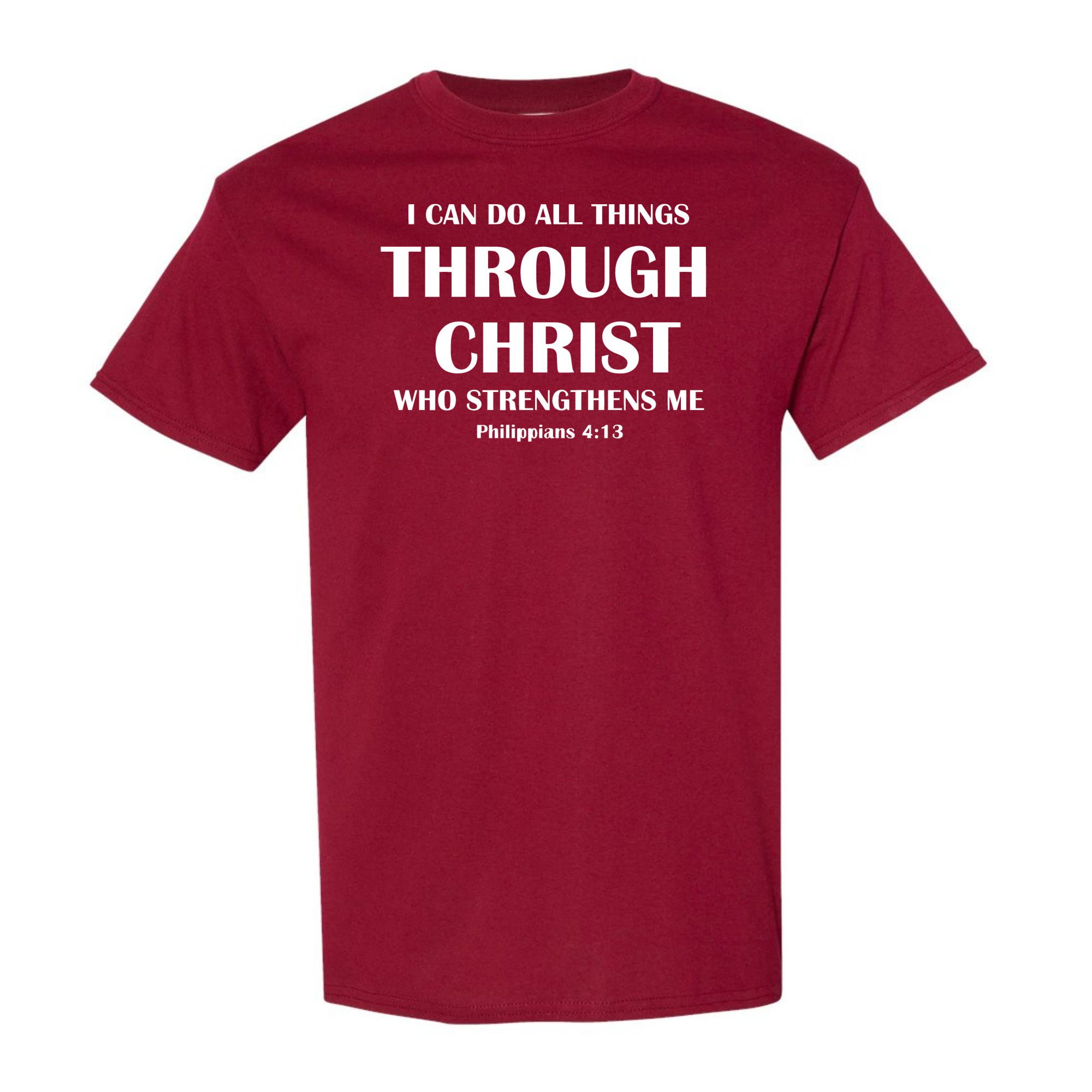 Love Ann Joy Apparel, LLC - Wholesale Screen Printed T-Shirt - Men's - I Can Do All Things Through Christ Christian T-Shirt5