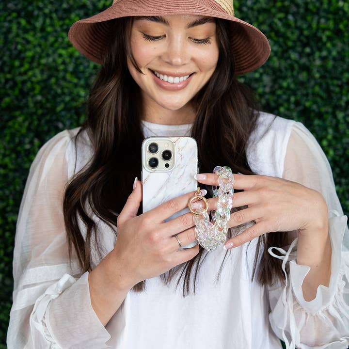Ellie Rose - Wholesale Phonecase Strap - Phone Charm - Clear Holographic7