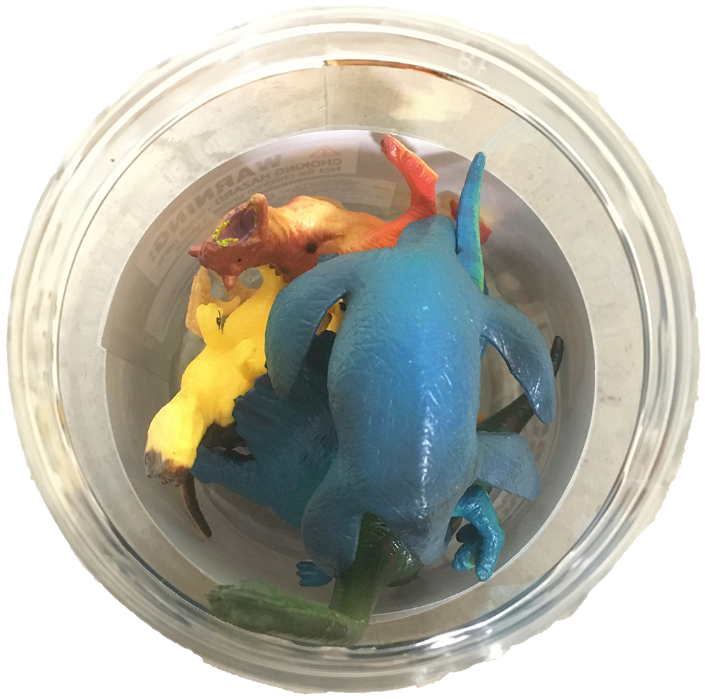 Texas Toy Distribution - Vendita all'ingrosso Figurina giocattolo - Bambini - Collezione di statuette in plastica Dinosaur World Dino da 7,6 cm9