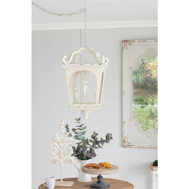 A&B Home Group Inc. - Wholesale Chandelier/Hanging Light - 16x16x29" Bellamy White Streetlight Chandelier - Cream/White6