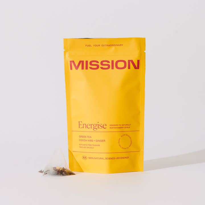 Energise Green Tea 30 teabags for wholesale by MISSION