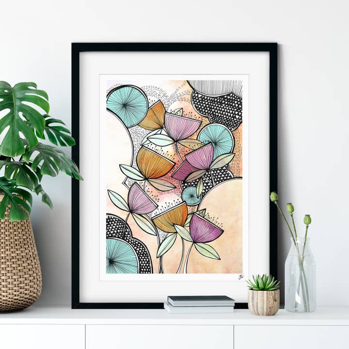 Zen Garden Fine Art Giclée Print for wholesale by Jessica Wilde
