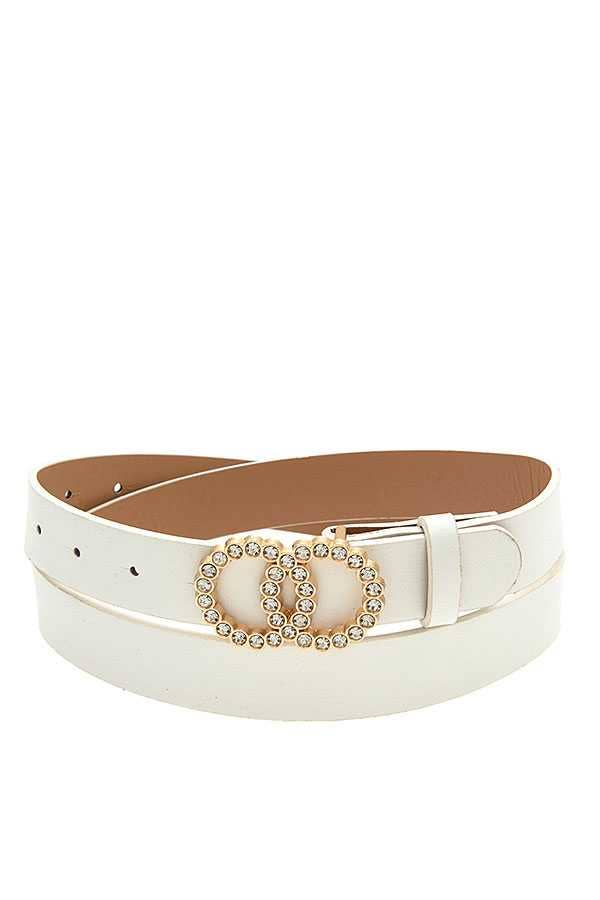 anbfashion - Vente Ceinture – femme - CEINTURE DE MODE BOUCLE INFINI PAVÉ DE STRASS 556