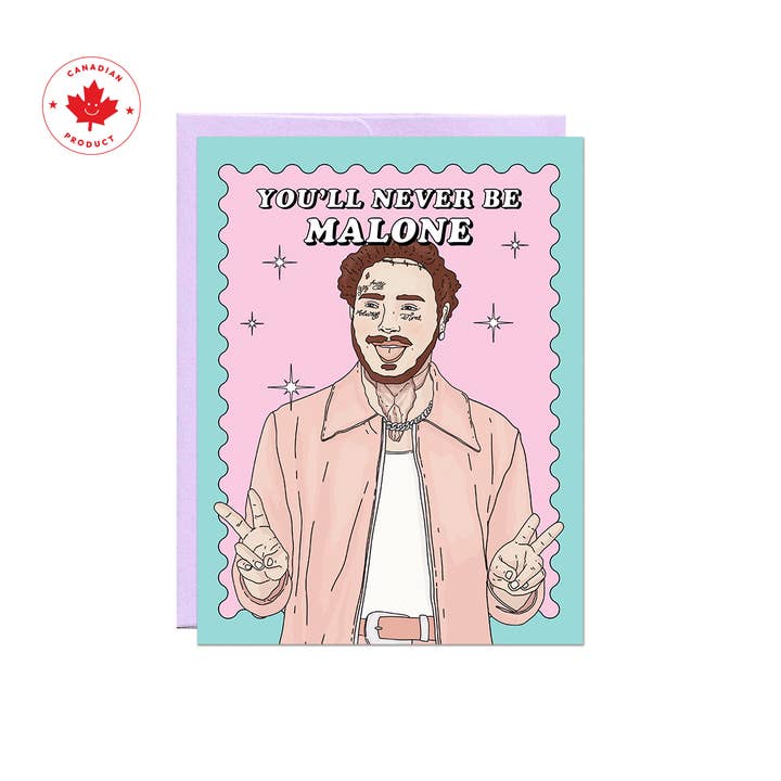 Party Mountain Paper co. - Wholesale Valentine's Day Card - Never Be (Post) Malone | Last Chance