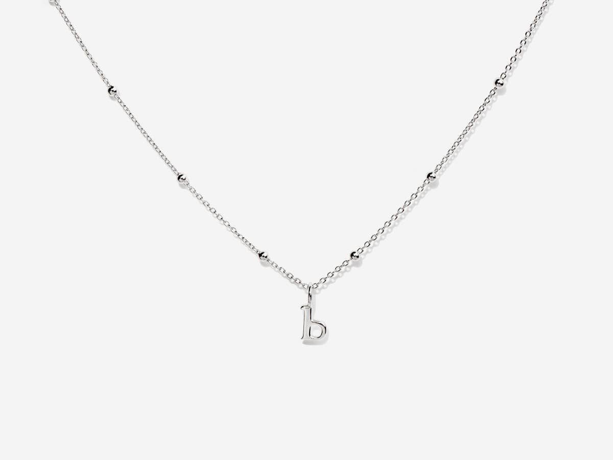 Little Sky Stone - Wholesale Individual Charm/Pendant - Lowercase Initial Letter Silver Charm28