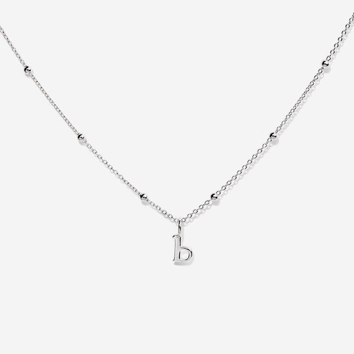 Little Sky Stone - Wholesale Individual Charm/Pendant - Lowercase Initial Letter Silver Charm28