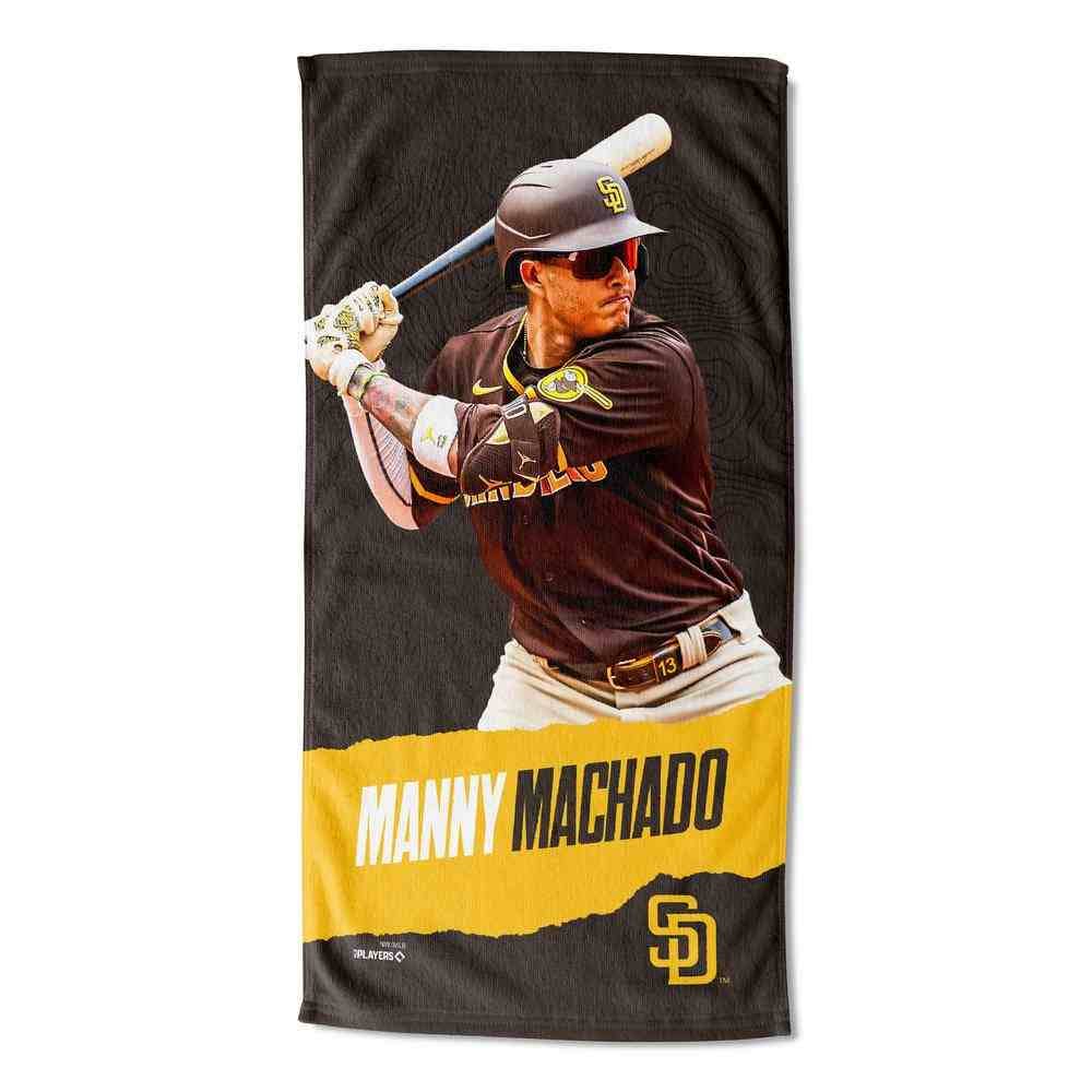 The Northwest Group - Wholesale Beach Towel - MLB Padres  Manny Machado  - Printed Beach Towel0