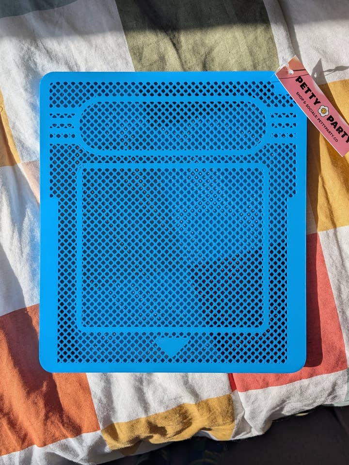 Game Cartridge Pin & Earring Display Board (Electric Blue) for wholesale by Petty Party